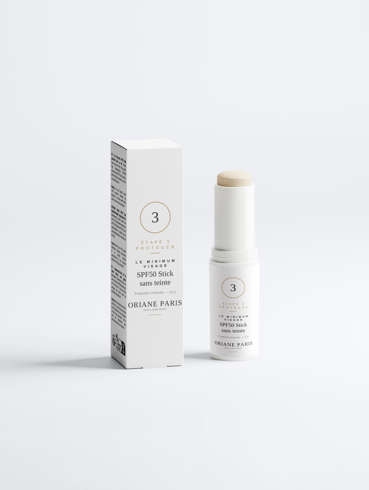 Oriane Paris – Stick Solaire SPF50 Sans Teinte | Peaux Sensibles